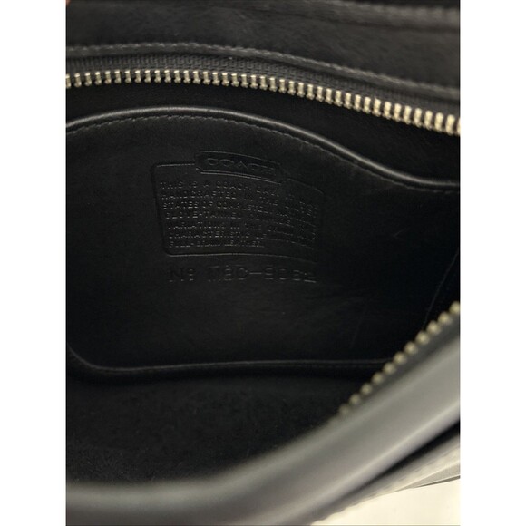EUC Vintage Coach Mambo Hobo Zip Top Black Leather Crossbody Bag Style 9062 USA - Picture 11 of 15